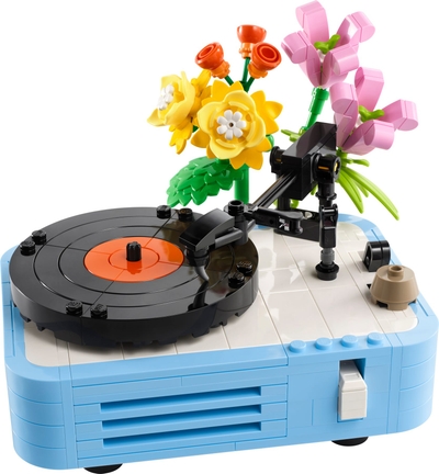 LEGO Platenspeler met bloemen