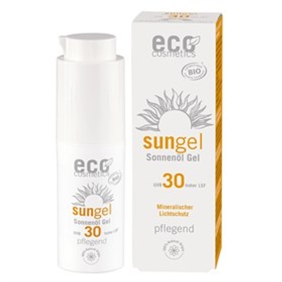 Eco Cosmetics Transparante Zonnebrandgel SPF 30 voor Gezicht Nano-vrij 30 ml