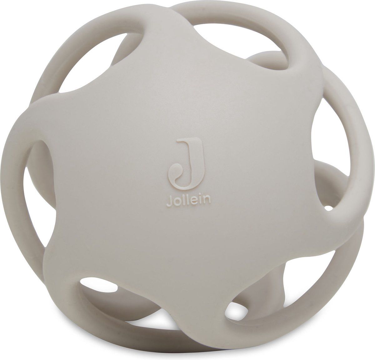 Jollein siliconen bijtring bal 9,5 cm Nougat