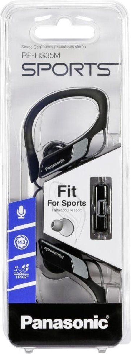 Panasonic RP-HS35ME-K Clip Sportkopfhörer schwarz