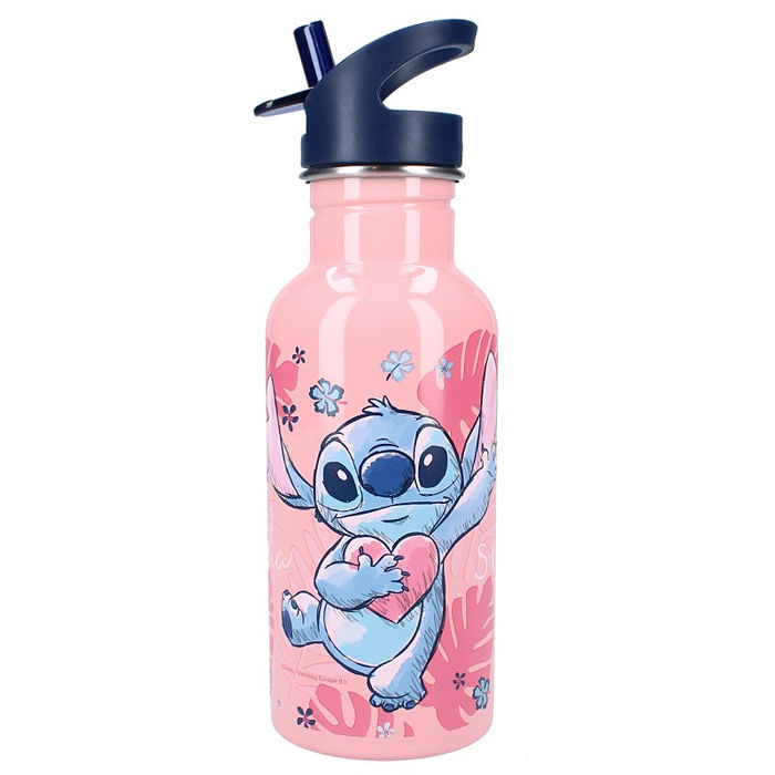 Disney Stitch drinkfles RVS 500 ml Bon Appetit!