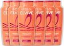 L'Oréal Paris Elvive Dream Lengths Shampoo - Voor lang, beschadigd haar - Bevat Plantaardige Keratine + Castor Olie - 6 x 250ML