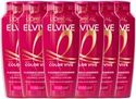 L'Oréal Paris Elvive Color Vive Shampoo - Gekleurd haar of highlights - Behoudt de kleurintensiteit en levendigheid van de kleur - 6x 250ml