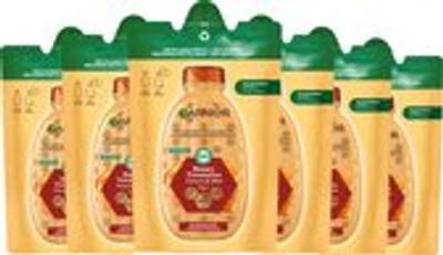 Garnier Loving Blends Honing Goud Shampoo Refill - Voor beschadigd en breekbaar haar - Vermindert haarbreuk en gespleten punten - 6x250ml