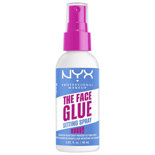 NYX Professional Make Up The Face Glue Setting Spray - Tot 24 uur draagtijd - Waterbestendige formule zonder plakkerigheid - 60ml