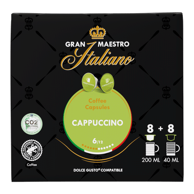 Gran Maestro Italiano - Cappuccino - 8 Dolce Gusto koffiecups