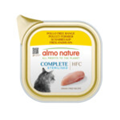 17x Almo Nature HFC Alu Kattenvoer Nat Blikje Vrije Kip 85 gr - natvoer katten