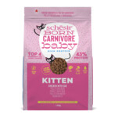 Schesir Born Carnivore Kitten Kattenvoer Chicken & Egg 1,25 kg - kattenbrokken