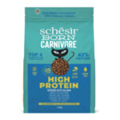 Schesir Born Carnivore Kattenvoer Herring & Salmon 1,25 kg - kattenbrokken