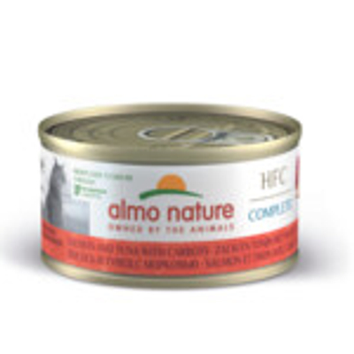 24x Almo Nature HFC Complete Kattenvoer Nat Zalm & Tonijn & Wortel 70 gr - natvoer katten