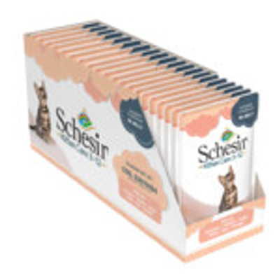 20x Schesir Kattenvoer Kitten 3-12 Kip in Gelei 85 gr - natvoer katten