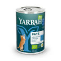 12x Yarrah Bio Kattenvoer Paté Vis 400 gr - natvoer katten