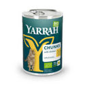 12x Yarrah Bio Kattenvoer Chunks Kip 405 gr - natvoer katten