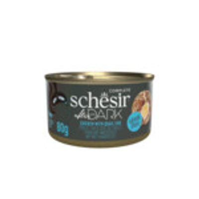 12x Schesir After Dark Bouillon Kip & Kwartelei 80 gr - natvoer katten