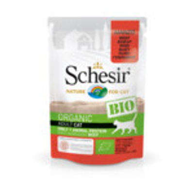 16x Schesir Kattenvoer Bio Rund 85 gr - natvoer katten