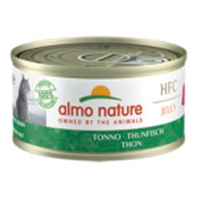 24x Almo Nature HFC Jelly Kattenvoer Nat Tonijn 70 gr - natvoer katten