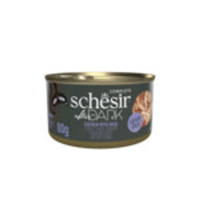 12x Schesir After Dark Bouillon Kip & Eend 80 gr - natvoer katten