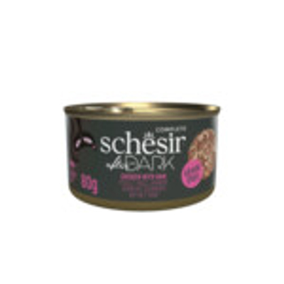 12x Schesir After Dark Bouillon Kip & Ham 80 gr - natvoer katten