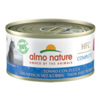 24x Almo Nature HFC Complete Graanvrij Kattenvoer Nat Tonijn & Pompoen 70 gr - natvoer katten