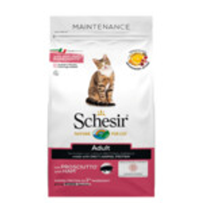 Schesir Kattenvoer Dry Maintenance Ham 400 gr - kattenbrokken