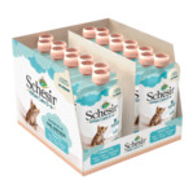 20x Schesir Kattenvoer Kitten 0-7 Tonijn in Cream 150 gr - natvoer katten