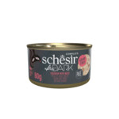 12x Schesir After Dark Paté Kip & Rund 80 gr - natvoer katten