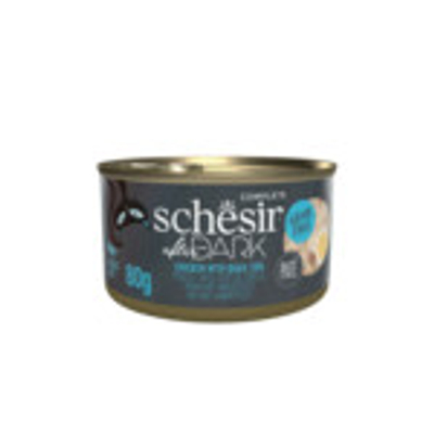 12x Schesir After Dark Paté Kip & Kwartelei 80 gr - natvoer katten