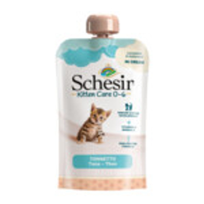 Schesir Kattenvoer Kitten 0-7 Tonijn in Cream 150 gr - natvoer katten