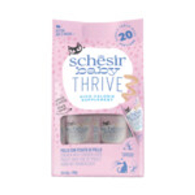 8x Schesir Baby Thrive Kitten Kip 20 x 8 gr - natvoer katten