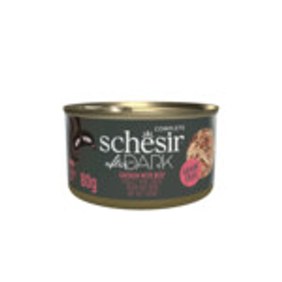 12x Schesir After Dark Bouillon Kip & Rund 80 gr - natvoer katten