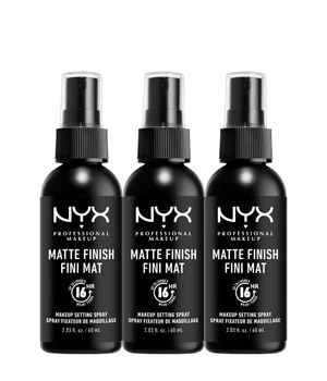 NYX Professional Makeup Make Up Setting Spray Matte Finish 3er Set Fixing Spray 180 ml