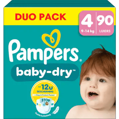 Pampers Baby Dry  luiers maat 4 - 90 stuks
