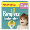 Pampers Baby Dry  luiers maat 4 - 204 stuks