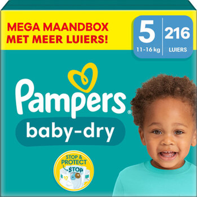 Pampers Baby Dry  luiers maat 5 - 216 stuks