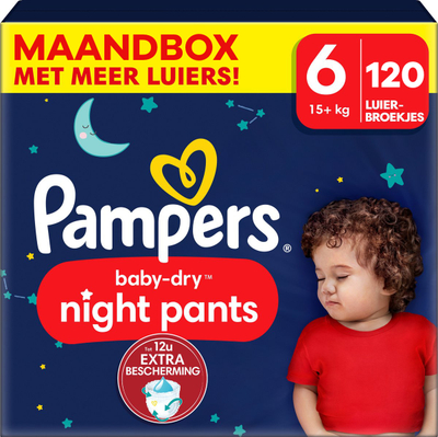 Pampers Baby Dry Night Pants  luierbroekjes maat 6 - 120 stuks
