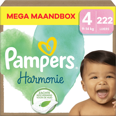 Pampers Harmonie  luiers maat 4 - 222 stuks