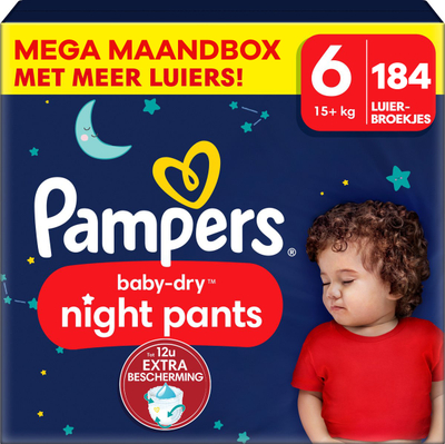 Pampers Baby Dry Night Pants  luierbroekjes maat 6 - 184 stuks