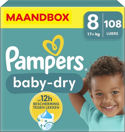 Pampers Baby Dry  luiers maat 8 - 108 stuks