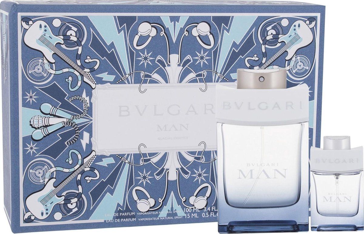 Bvlgari Man Glacial Essence Geschenkset - Eau de Parfum 100 ml + Eau de Parfum 15 ml