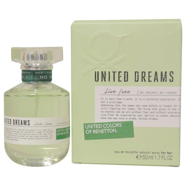 United Dreams Live Free - Benetton Eau De Toilette Spray 50 ml