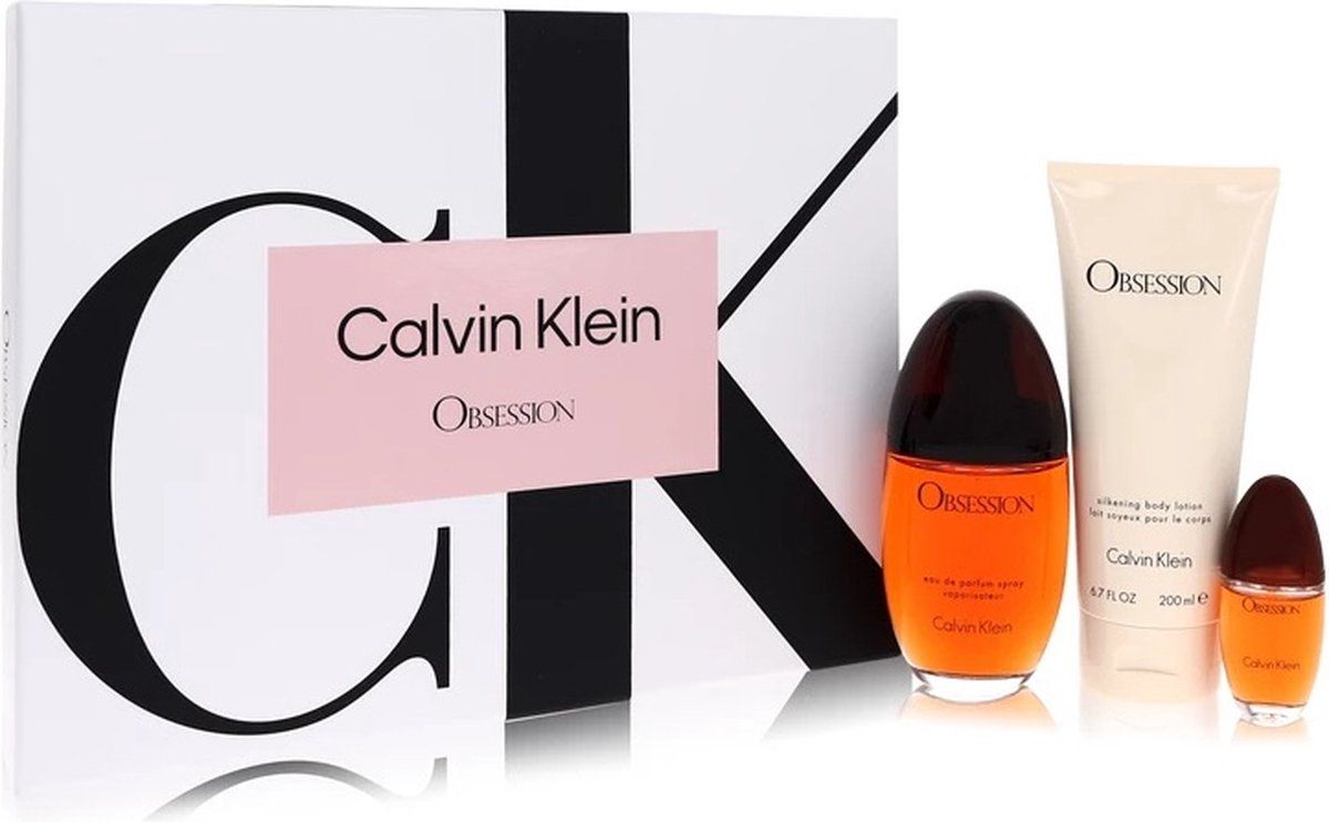 Calvin Klein Obssesion for Women geschenkset 100 ml edp + 200 ml Body Lotion + 15 ml Mini EDP Spray