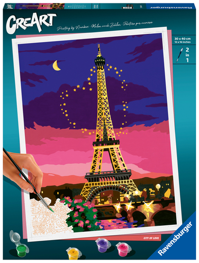 Ravensburger CreArt City of Love - Schilderen op nummer voor volwassenen