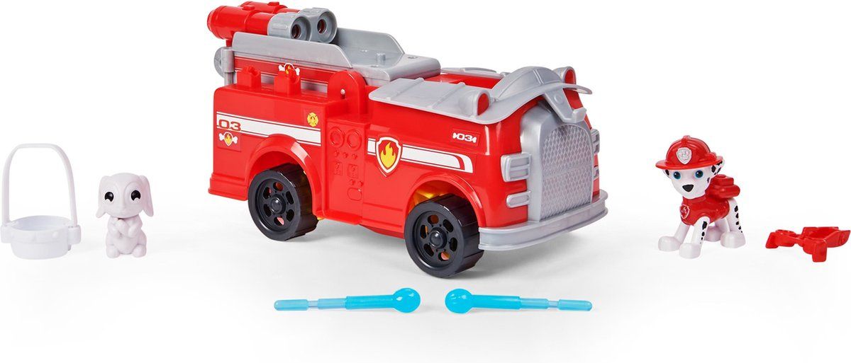 PAW Patrol - Transformerende Rise'n'Rescue-speelgoedvoertuig met actiefiguren en accessoires - stijlen kunnen variëren