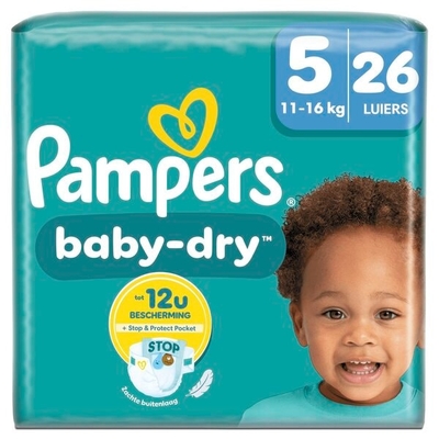 Pampers Baby Dry  luiers maat 5 - 26 stuks