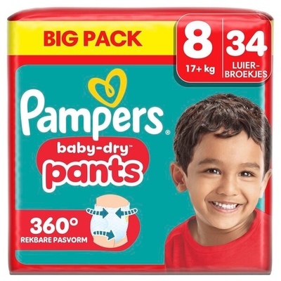 Pampers Baby Dry Pants  luierbroekjes maat 8 - 34 stuks