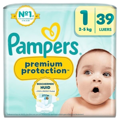 Pampers Premium Protection  luiers maat 1 - 39 stuks