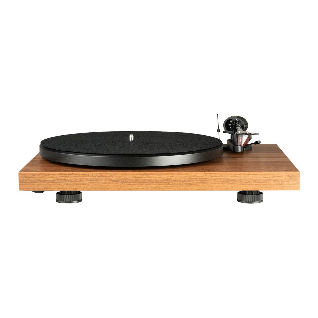 Pro-Ject Debut E Carbon Phono – 2M Red Platenspeler - 8.6” Carbon Toonarm -Ingebouwde Voorversterker - Elektronische Snelheidsschakelaar - MDF Chassis - Walnoot