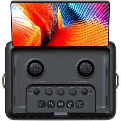 Ikarao Karaoke set voor Volwassenen - Break X2 - 2 Draadloze Microfoons - 600W - Gratis Karaoke App 6 maanden - HD scherm - Zwart