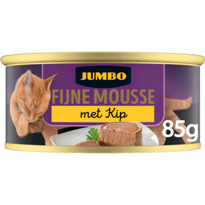 Jumbo Fijne Mousse met Kip 85 g - natvoer katten