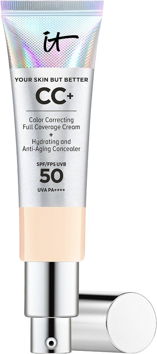 IT Cosmetics Your Skin But Better CC+ Cream SPF50 Foundation - Anti-Aging & Hydraterend - Natuurlijke finish - Fair Light - 32ml